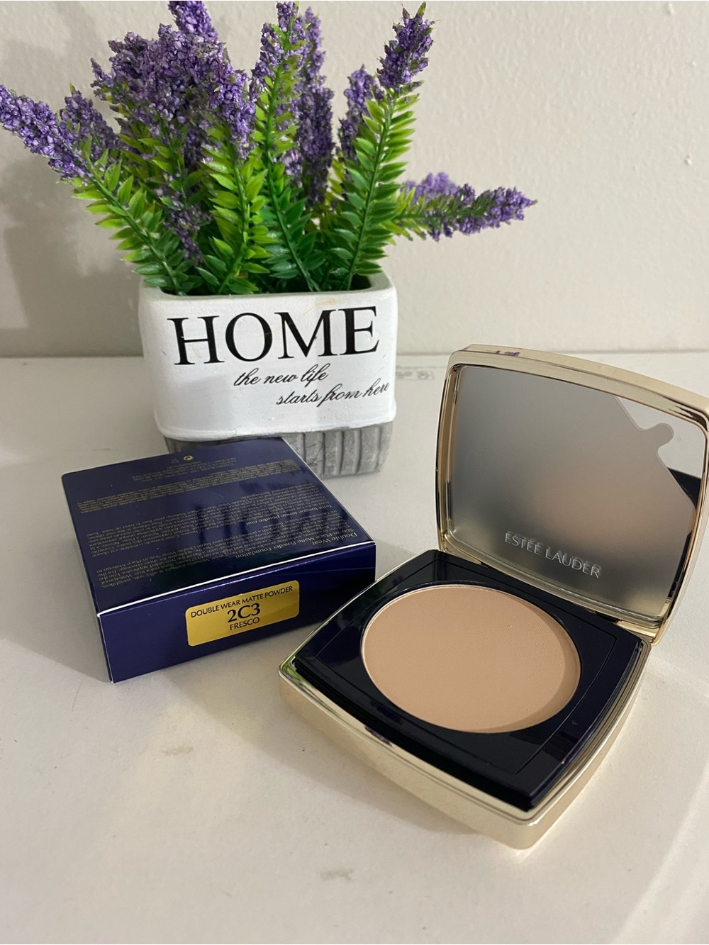 2C3 Fresco, Estee Lauder Double Wear Stay-in-Place Matte Powder Foundation, 12 g